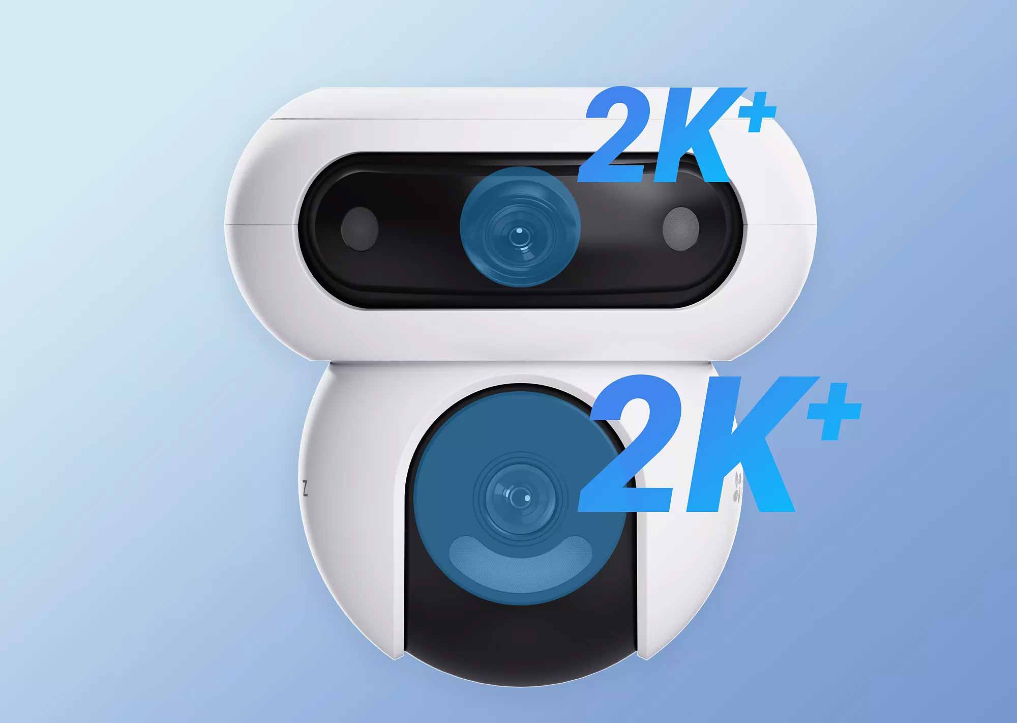 La caméra de surveillance EZVIZ HB90 est dotée de capteurs d'une définition de 4MP (2560 × 1440 px).