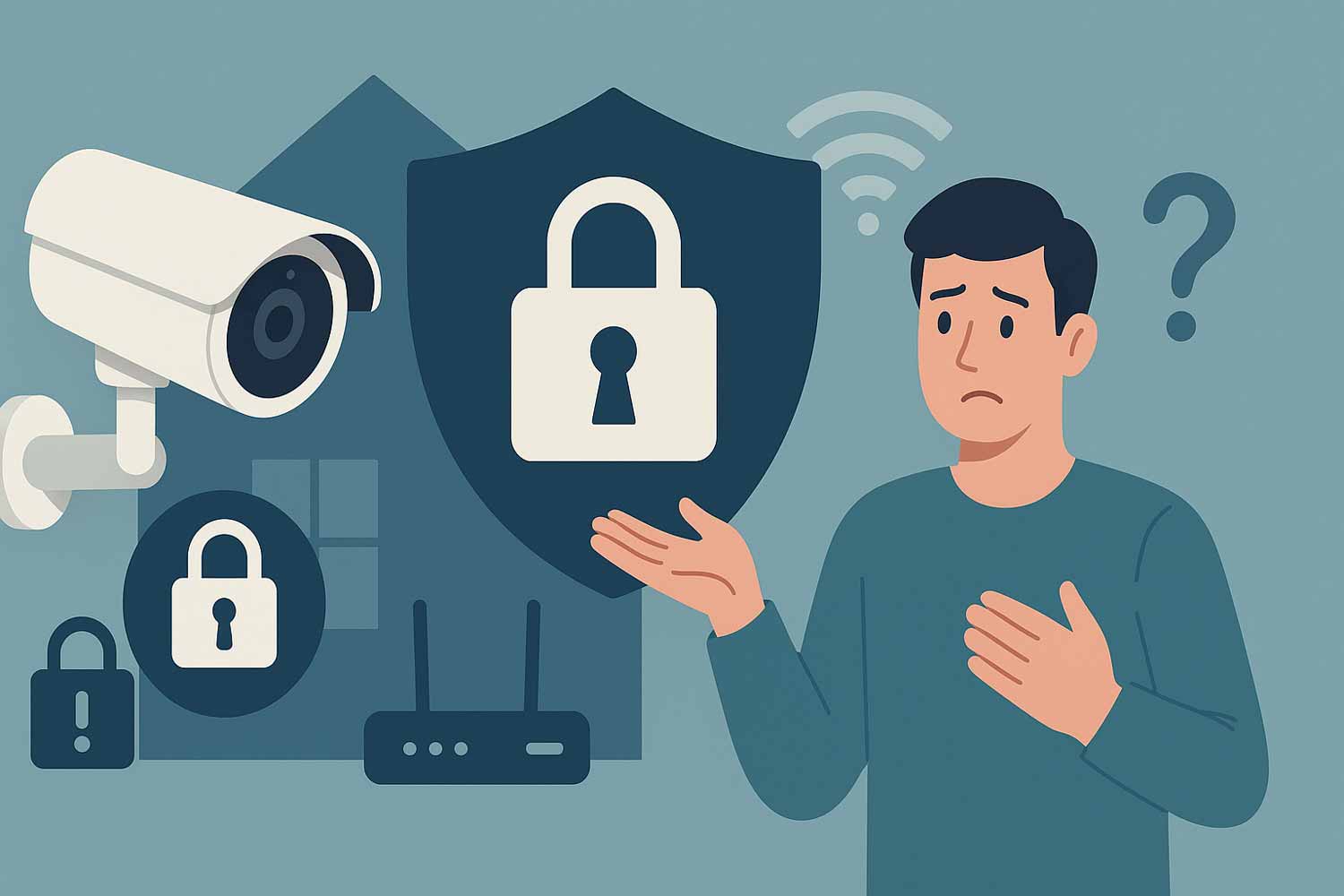 Installer une caméra implique de respecter la vie privée et de sécuriser son réseau contre les risques en ligne.