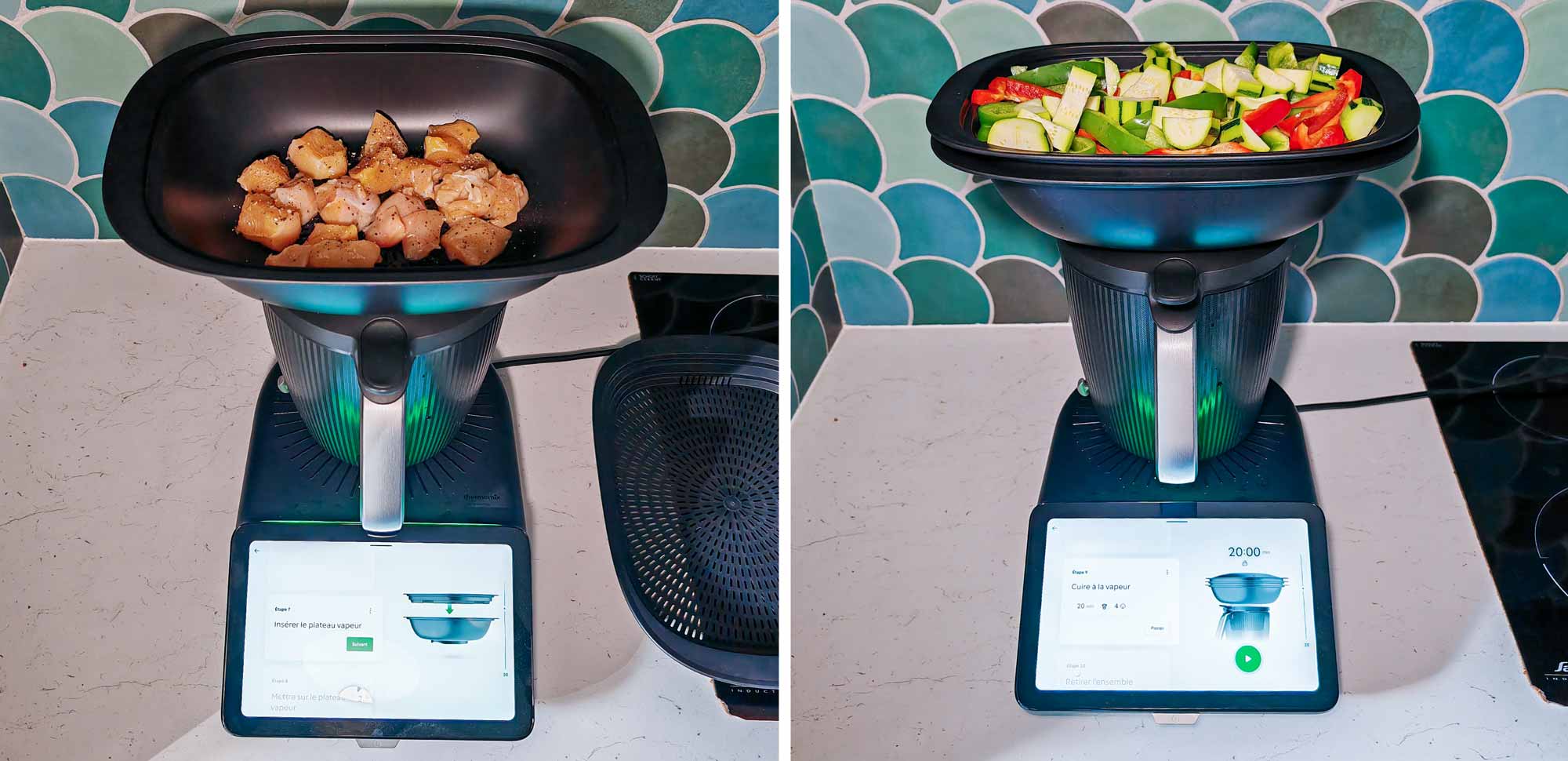 Le Varoma assure une cuisson vapeur douce et précise sur deux étages, sans mélange d’arômes. © Labo Maison