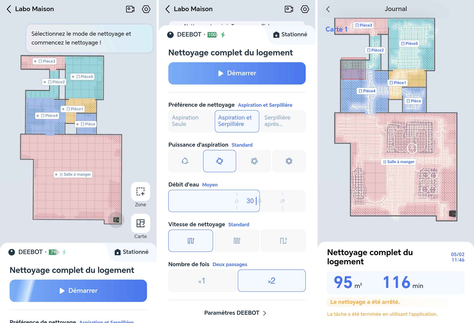 La cartographie est rapide mais imprécise, avec des murs parfois mal détectés. © Labo Maison